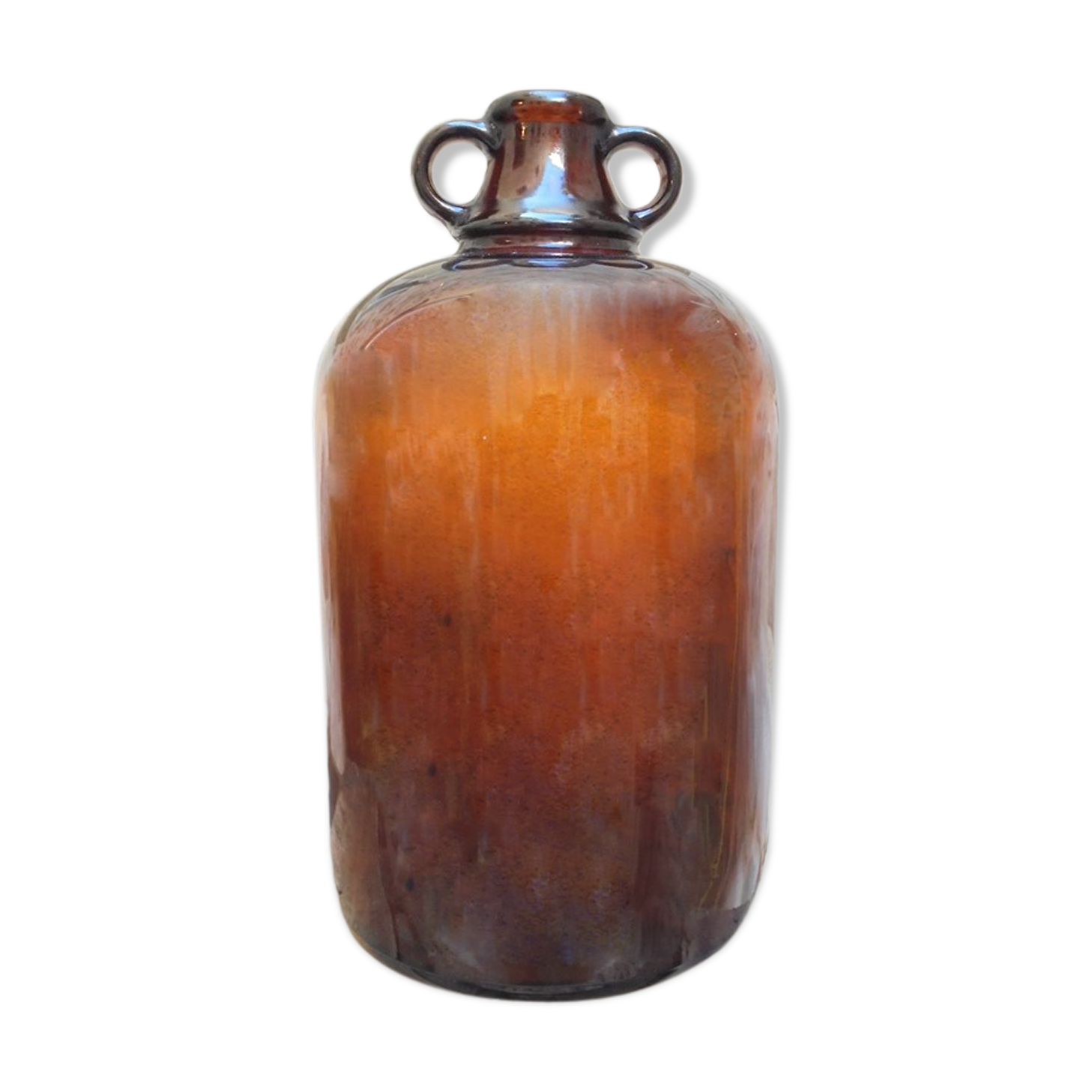 Amber glass canister