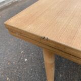 Table à manger scandinave extensible en bois 235cm 1960