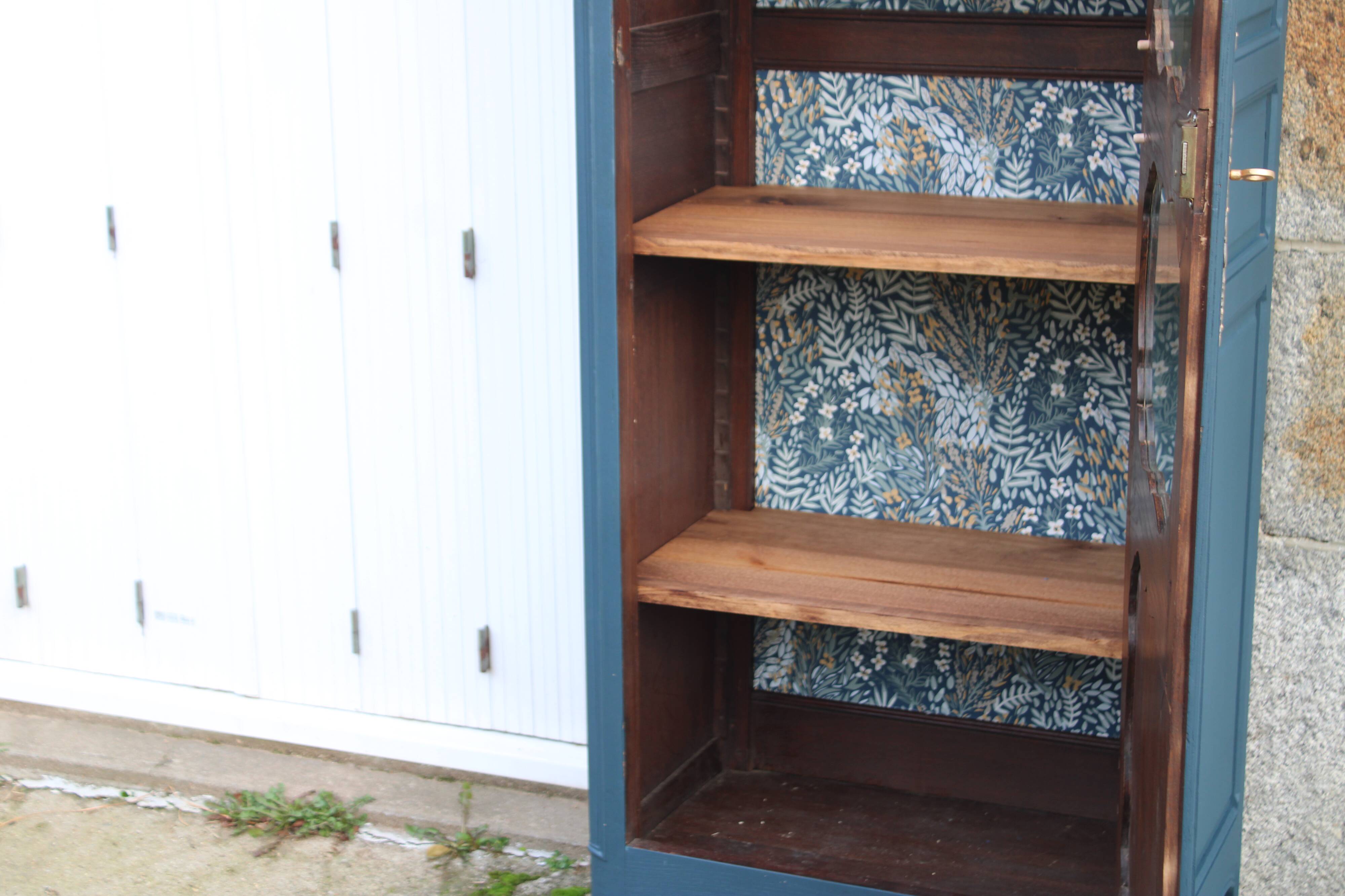 Renovated antique display cabinet