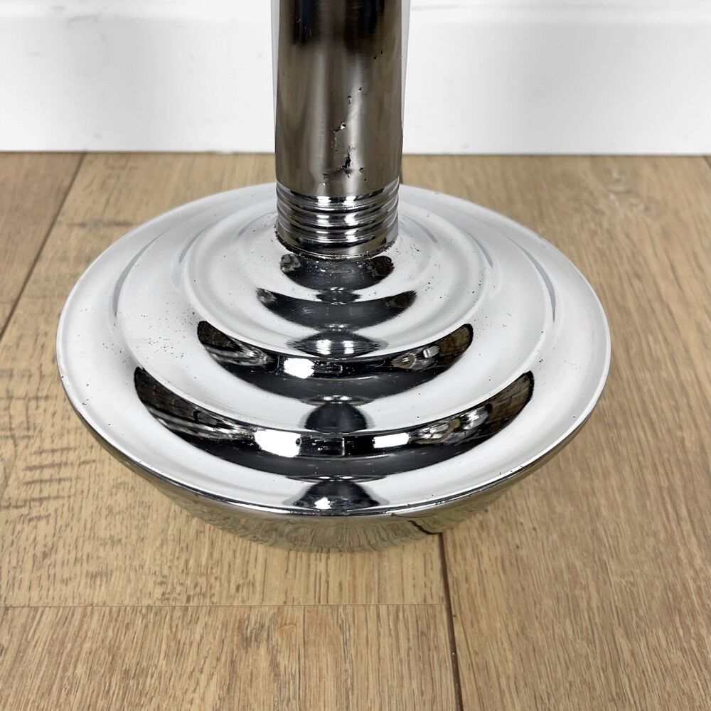 Culbuto ashtray in chromed metal Bauhaus 30s