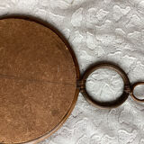 Old rattan "sun" mirror - vintage