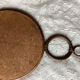 Old rattan "sun" mirror - vintage