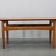 Danish midcentury coffee table with teak veneer and oak base, 1960s