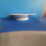 Compotier - piedouche -  plat à gateau - ceramique hb cm - jaune et bleu roi