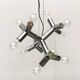 Atomic 12 HL suspension light in Espace style, mid-20th century, Austrian, by J.T. Kalmar, 1960s.