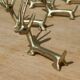 Handcrafted brass gazelle knife rests x12
