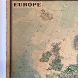 Affiche carte de l'Europe
