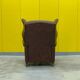 Brown leather Handmade Chesterfield Recliner Armchair