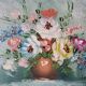 Oil painting on canvas - spring bouquet