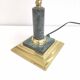 Green opaline banker lamp