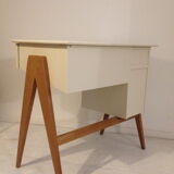 Vintage desk with compass feet