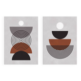 2 geometric art prints. A3 format (29.7x42cm)