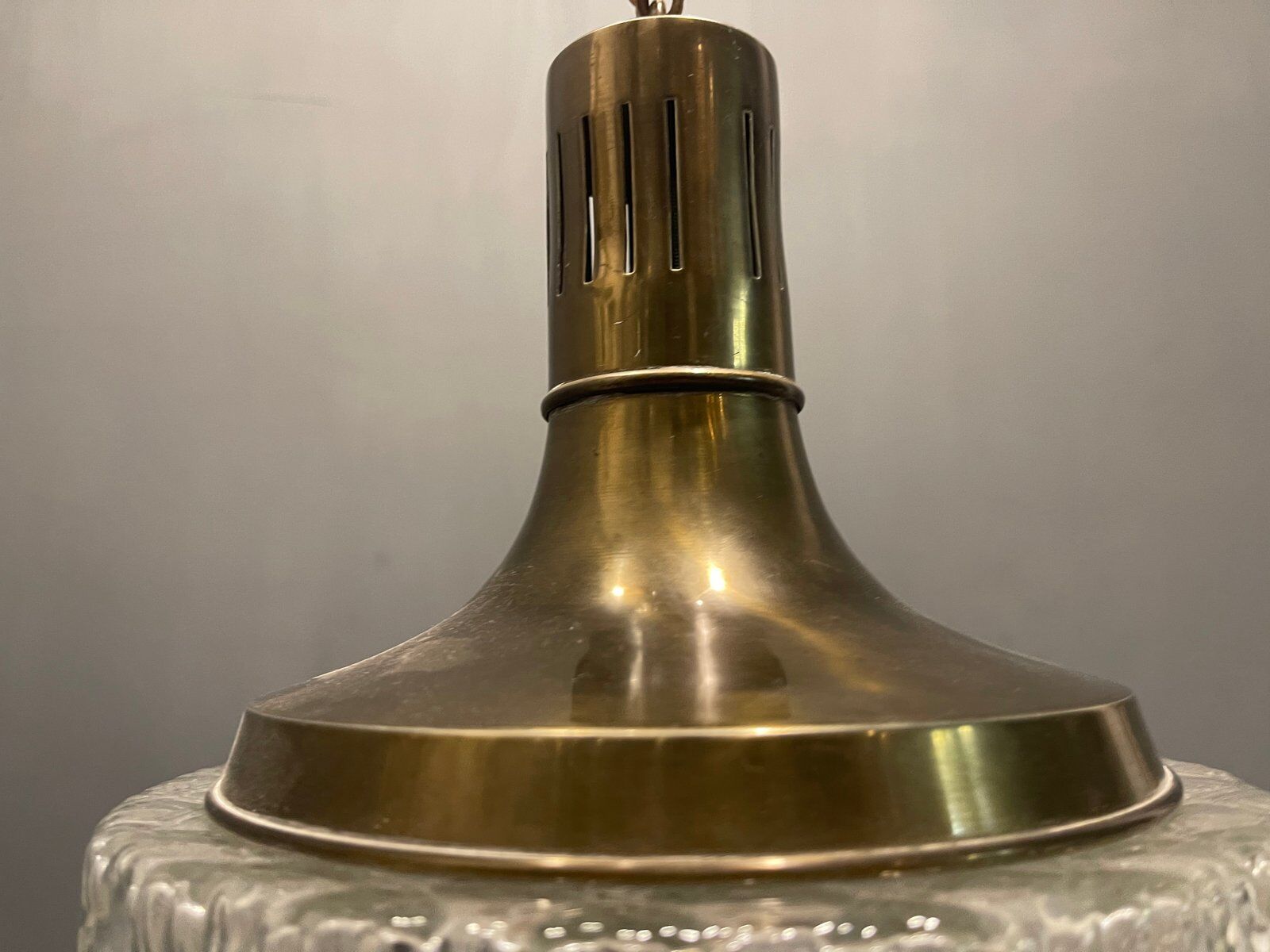 Mid-century crystal light pendant, 1970s