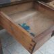 19th-century walnut writing desk.
