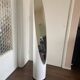 Space age vintage white Dressing Mirror, 1970s