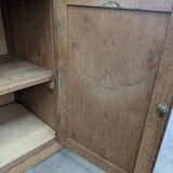 Small raw wood sideboard