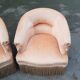 Pair toad armchairs