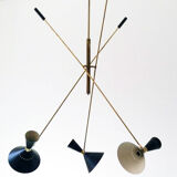 Chandelier in the style of the Italian creations of the 50s.