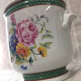 Ancien cache-pot vase véritable porcelaine france paris art décoratif design