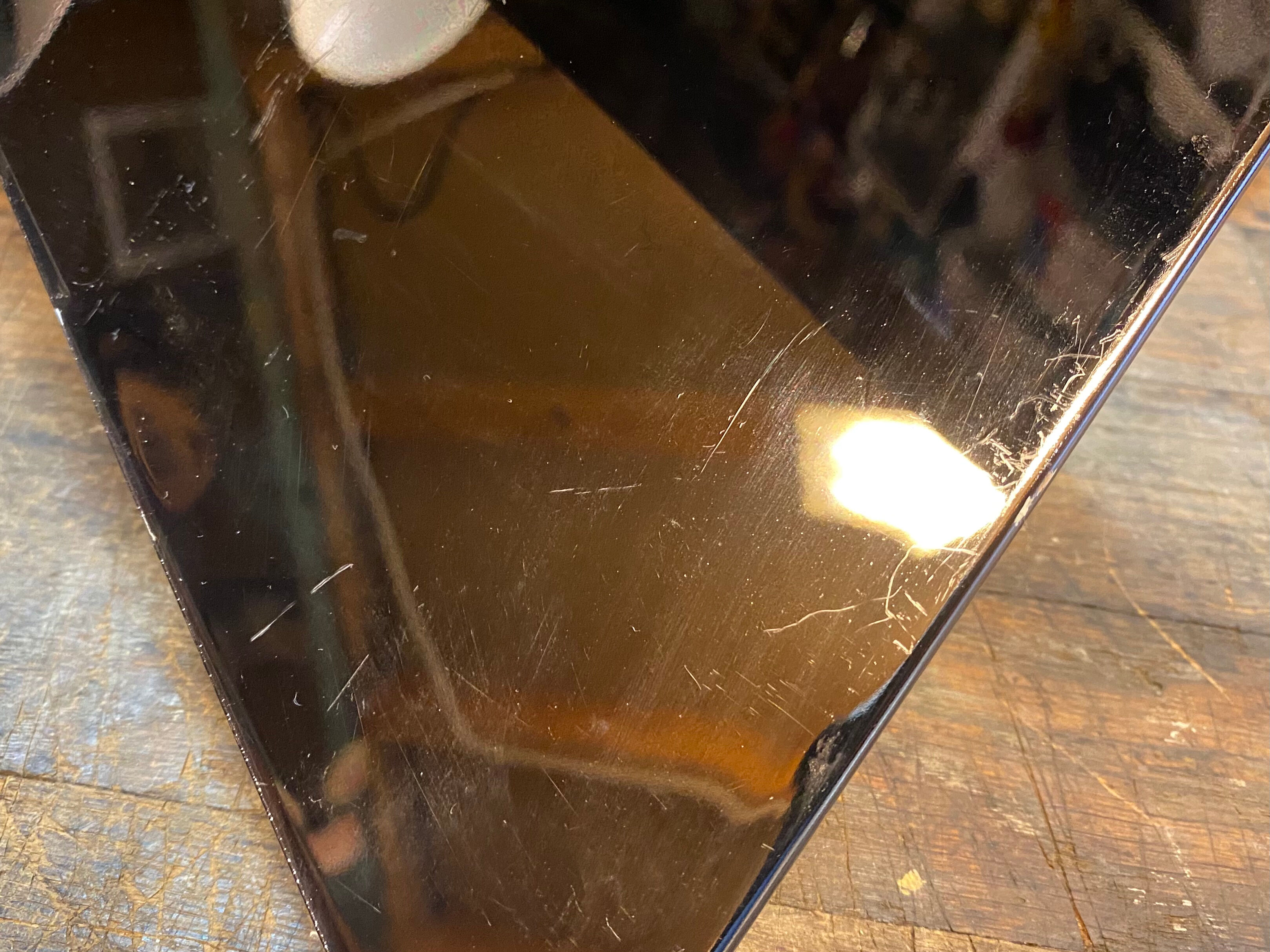 Ribbon Design Claire Norcross limited edition chrome brown table lamp