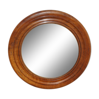 Round mirror wood 30cm