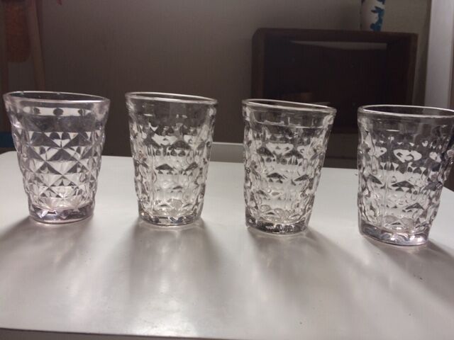 Four glasses of bistro 19th