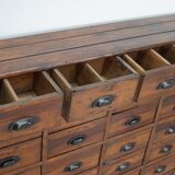 Antique French Pine Apothecary Cabinet, Early 20th Century