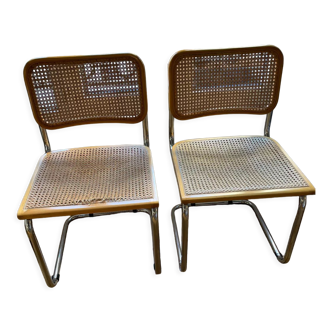 Lot 2 chaises de Marcel Breuer