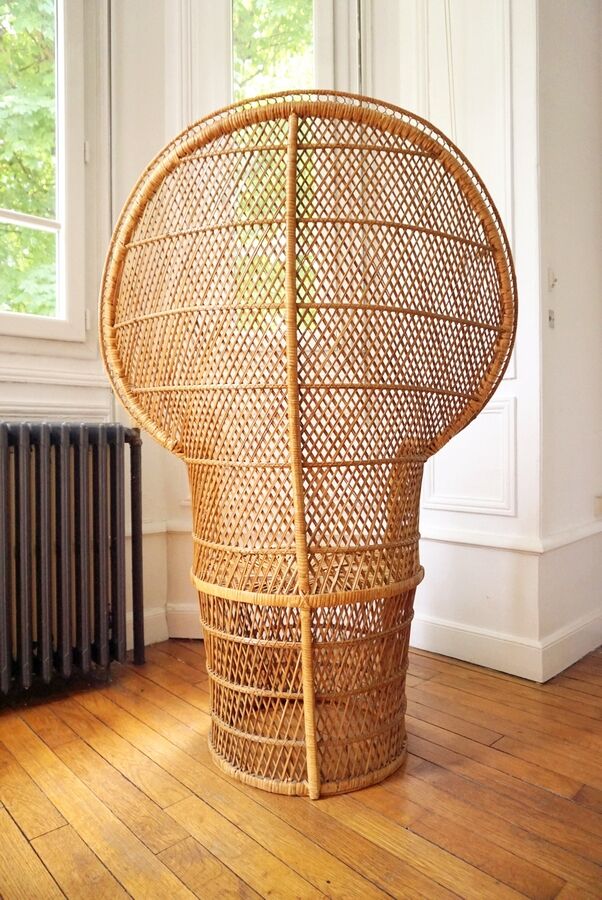 Emmanuelle armchair in rattan