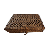 Wicker box and caning