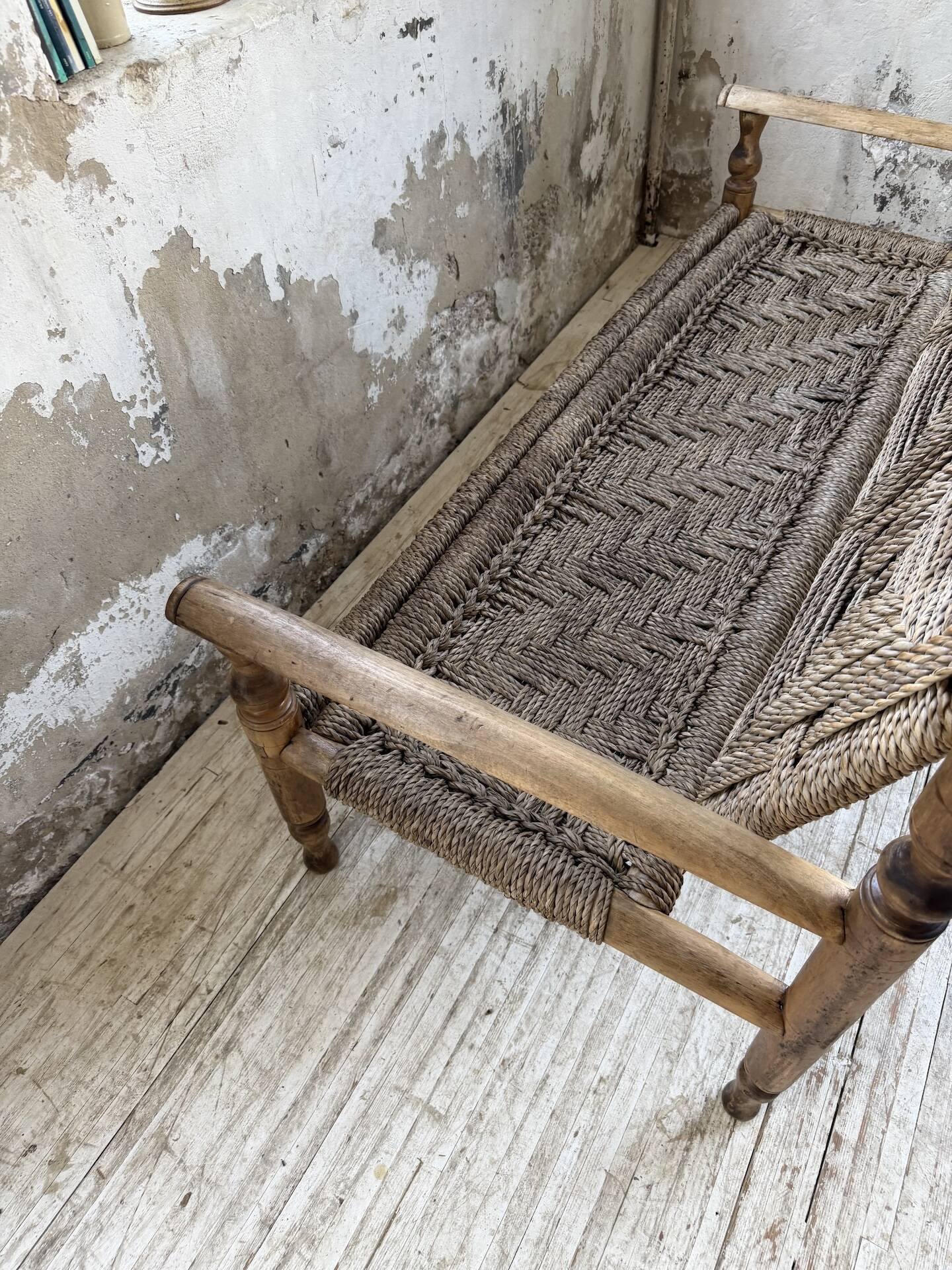 Audoux and Minet cord bench