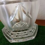 Lorraine Crystal Champagne Bucket with Gold Trim