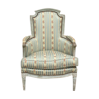 Fauteuil bergère de style Louis XVI