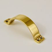 Up to 50 mid-century brass handles for doors, drawers, chests of drawers, Austria, 1950s.