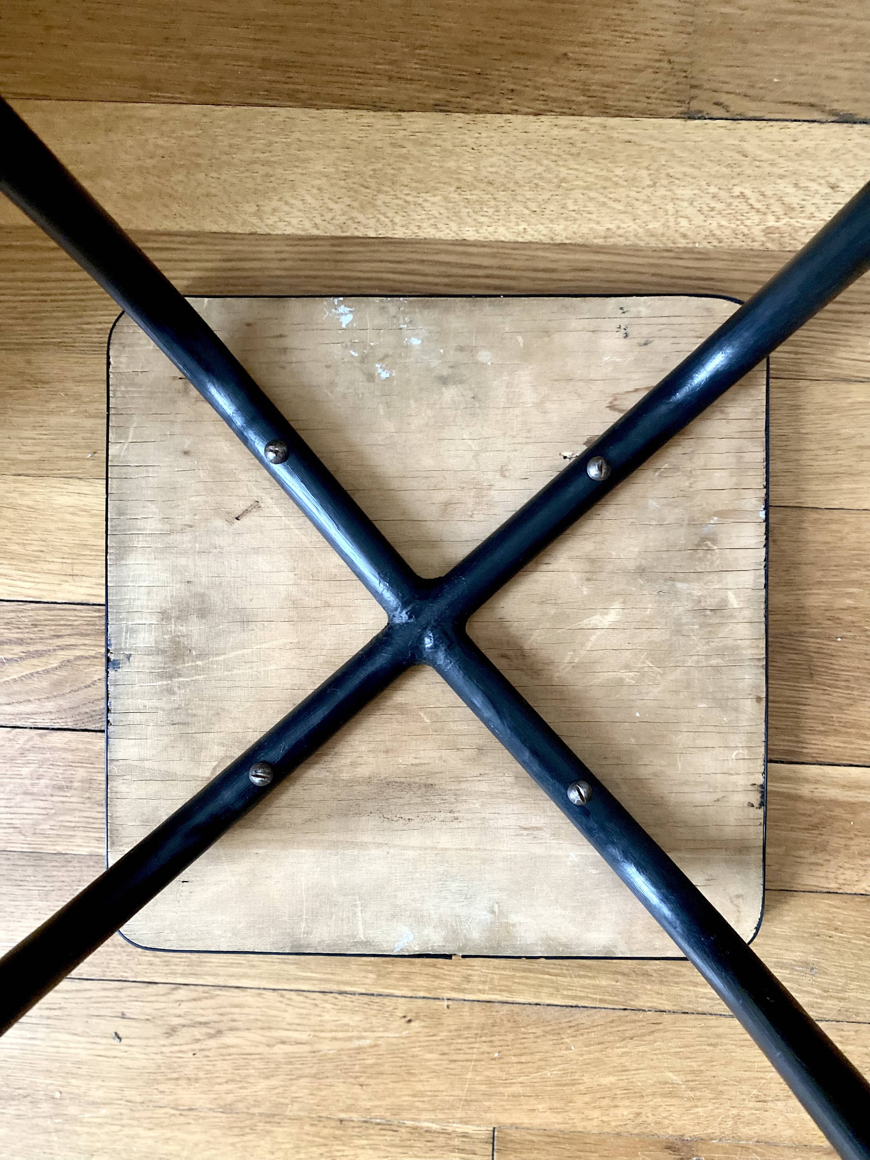 Antique stool in restyled formica