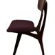 Vintage dining room chairs teak Topform design 60s Louis van Teeffelen