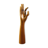Ancienne main en bois articulée