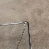 1980 glass square coffee table