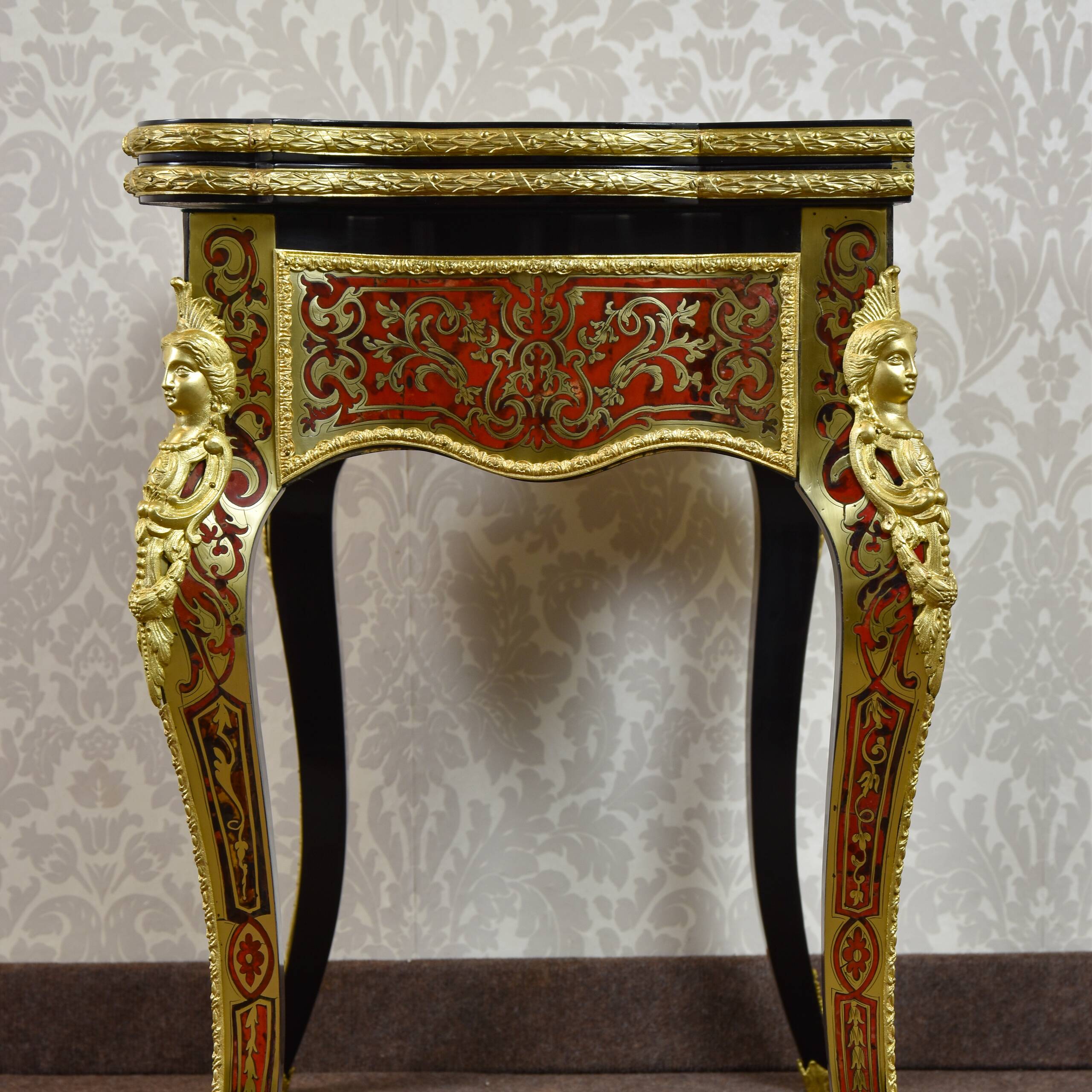 Boulle game table, Regency style - 19th century