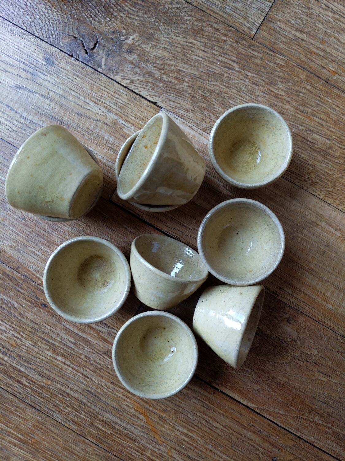 Decorative antique stoneware pots or kitchen