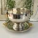 Silver Plated Grape Ice Bucket with Pedestal Tray, French ice bucket