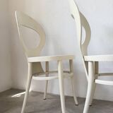 Set of 4 Baumann bistro chairs, Mouette model