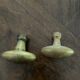 Antique brass door handles