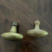 Antique brass door handles