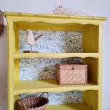Bibus bookcase in yellow wood