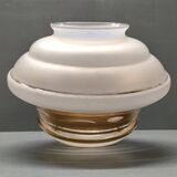 Art-deco globe for ceiling light - granite and gold glass - 1930s