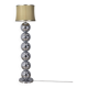 Vintage 1970s floor lamp with chromed metal spheres, Italian design