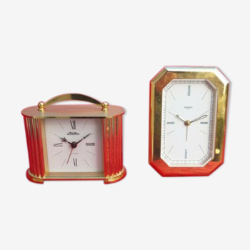 Two vintage alarm clocks Jaccard and Haller