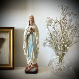 Vierge Marie polychrome 1940/1960.