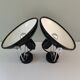 Pair of metal wall lamps 70s